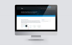 Sendio website design